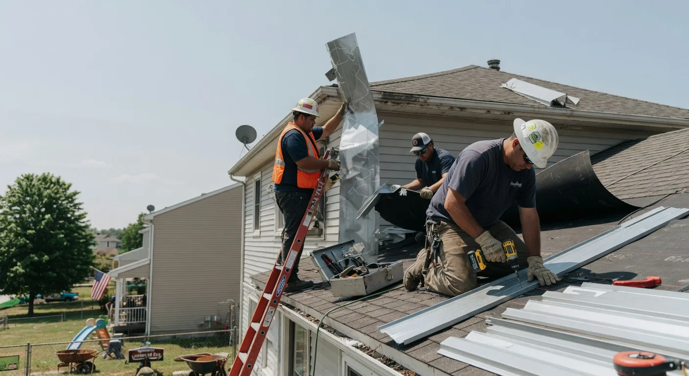 Storm Damage Metal Roof Repair in Cashton, WI